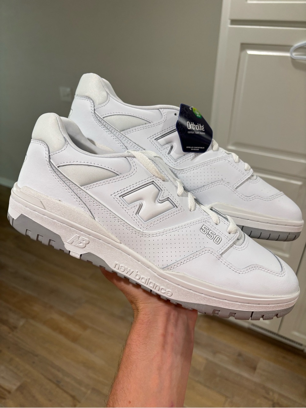 New Balance 550 'White Grey' Men's Size 8 & 8.5 BRAND NEW | BB550PB1